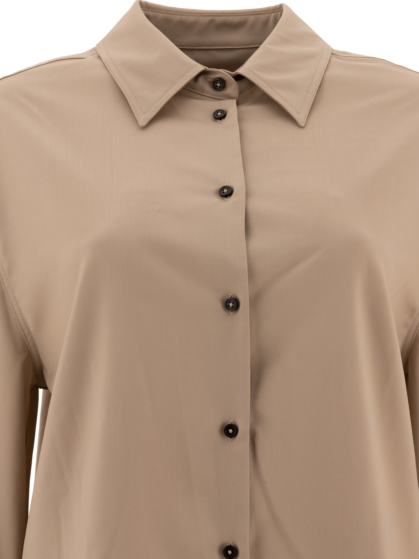 LOULOU STUDIO Beige Eliana shirt